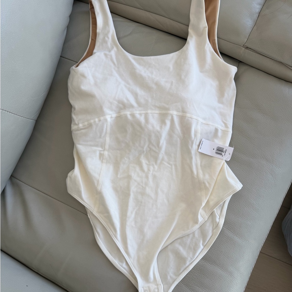 Old Navy Cream Scoop Neck Bodysuit - Women's